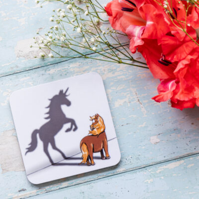 Believe in yourself melamine coaster