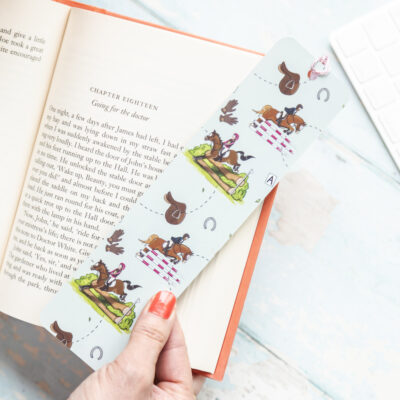 Eventing pattern bookmark with coloured tassel