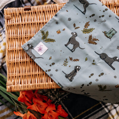 Labrador Dog patterned Tea Towel