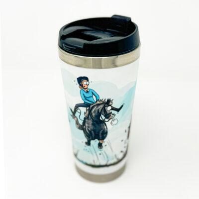 Pheasant Greeting Travel Mug horse design by Emily Cole Illustrations